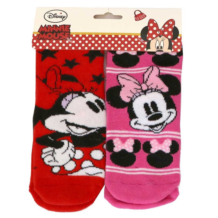 Picture of HS0625- PACK OF TWO MINNIE MOUSE NON SLIP SOCKS